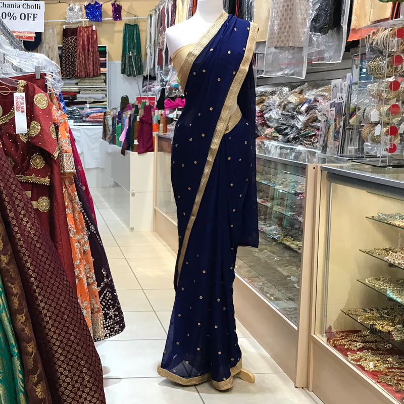 EMB SAREE WITH BLOUSE PCS