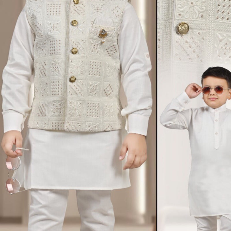 KURTA TROUSER VEST, BOYS, SIZE 14