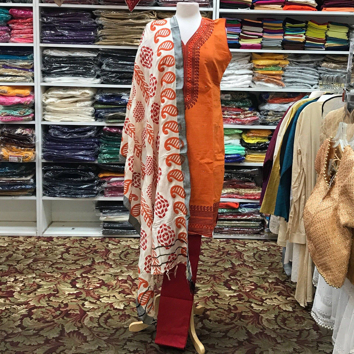 Kurta Churidar Dupatta Size 44 - Mirage Sarees
