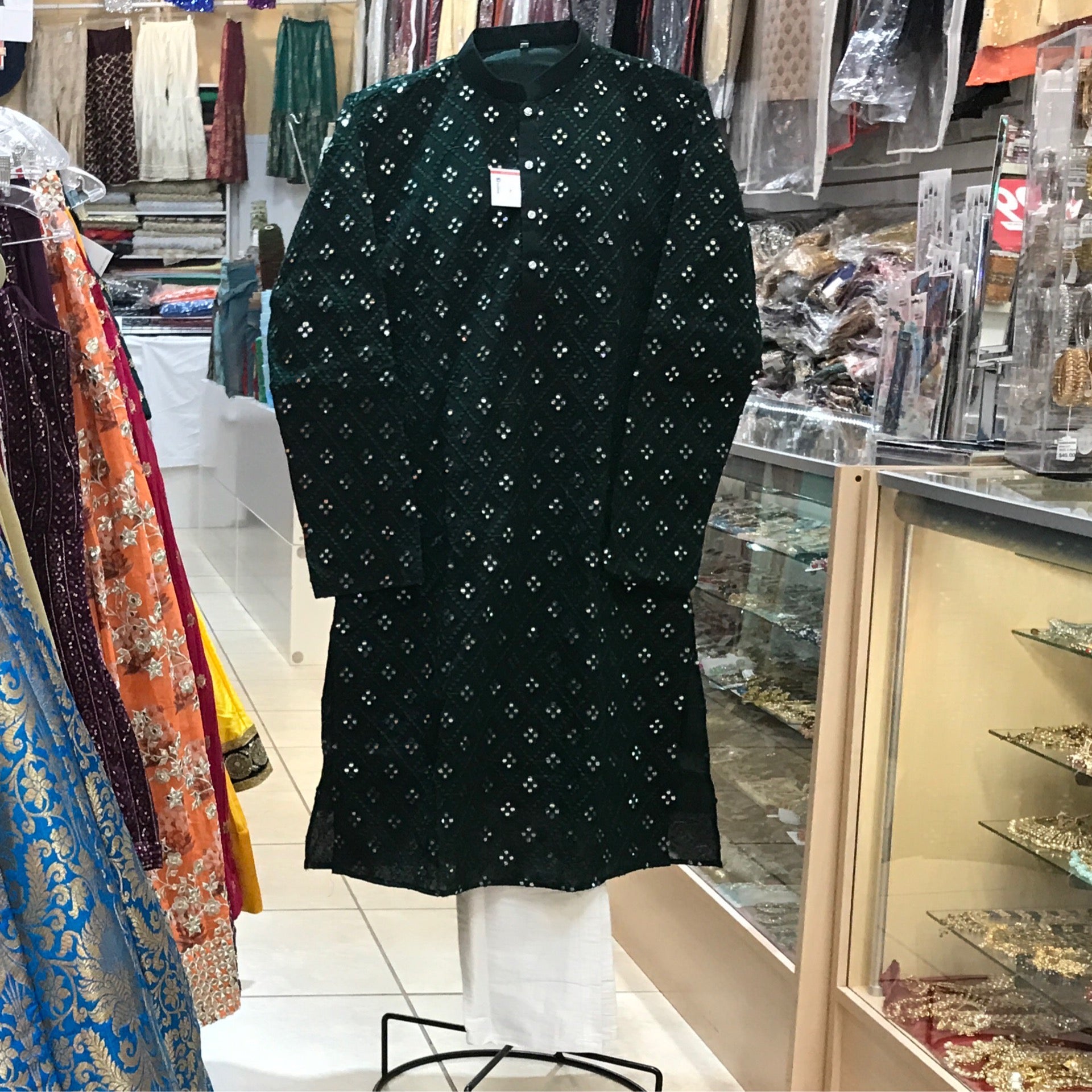 KURTA TROUSER, MEN’S, SIZE 44, COLOR DARK GREEN