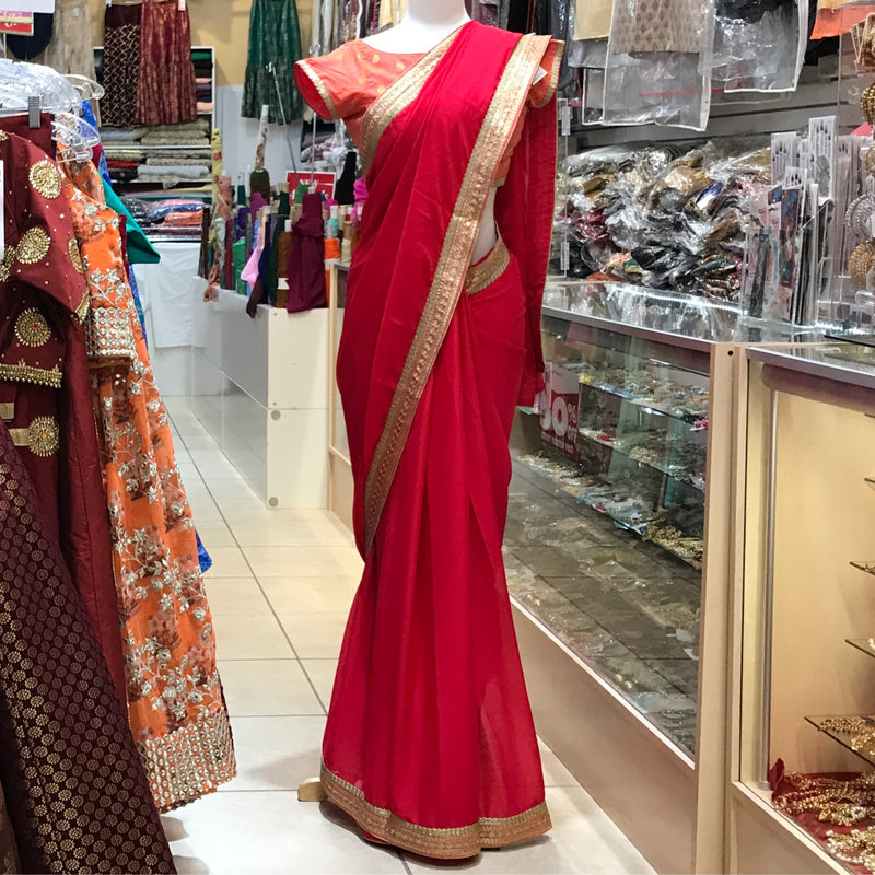 SAREE WITH READY BLOUSE