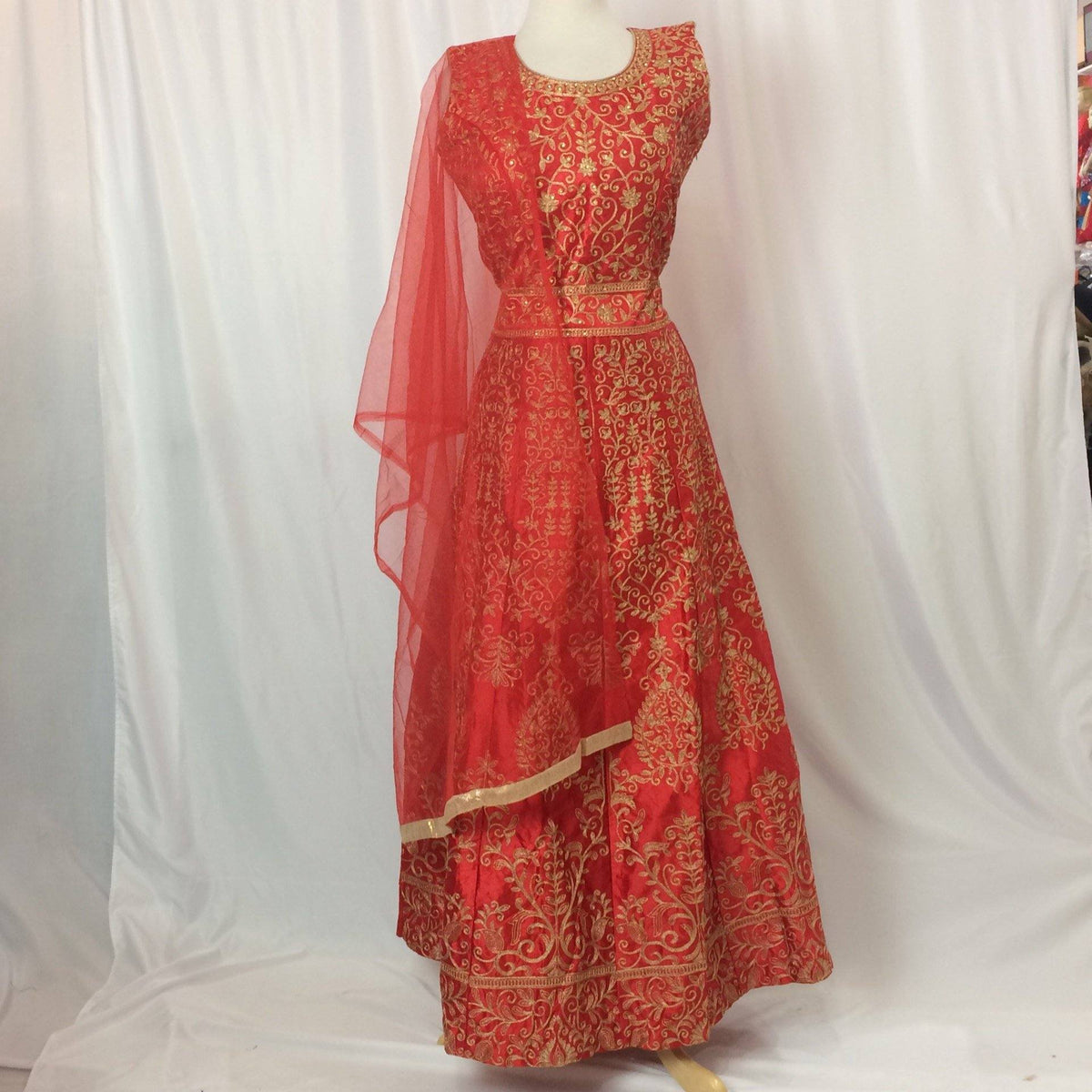 Anarkali Gown Churidar Size 40 - Mirage Sarees