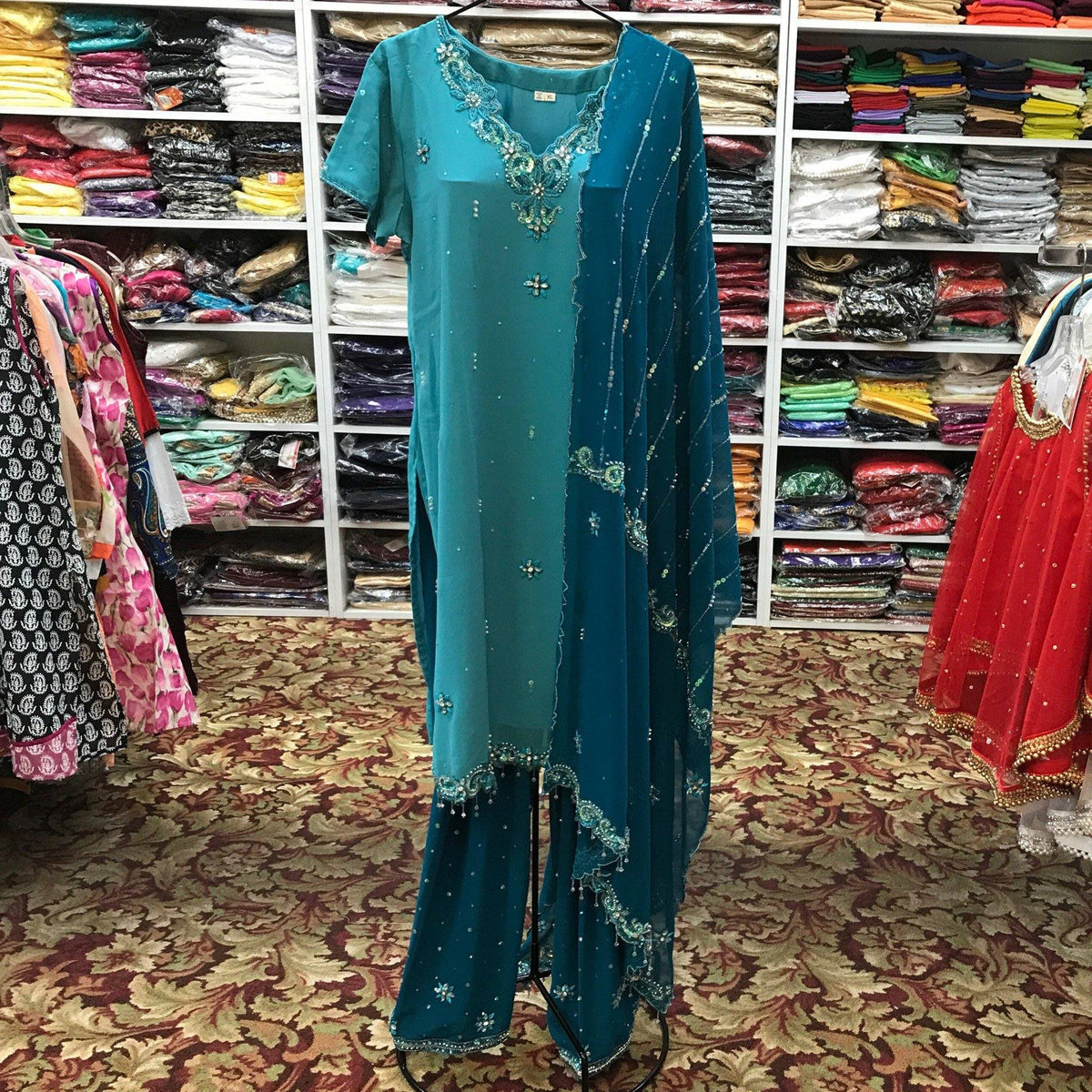 Kurta Shalwar Dupatta Size 44 - Mirage Sarees