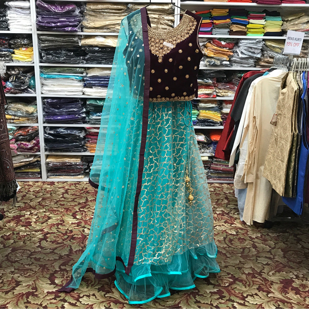 Lehenga Choli Dupatta Size 38