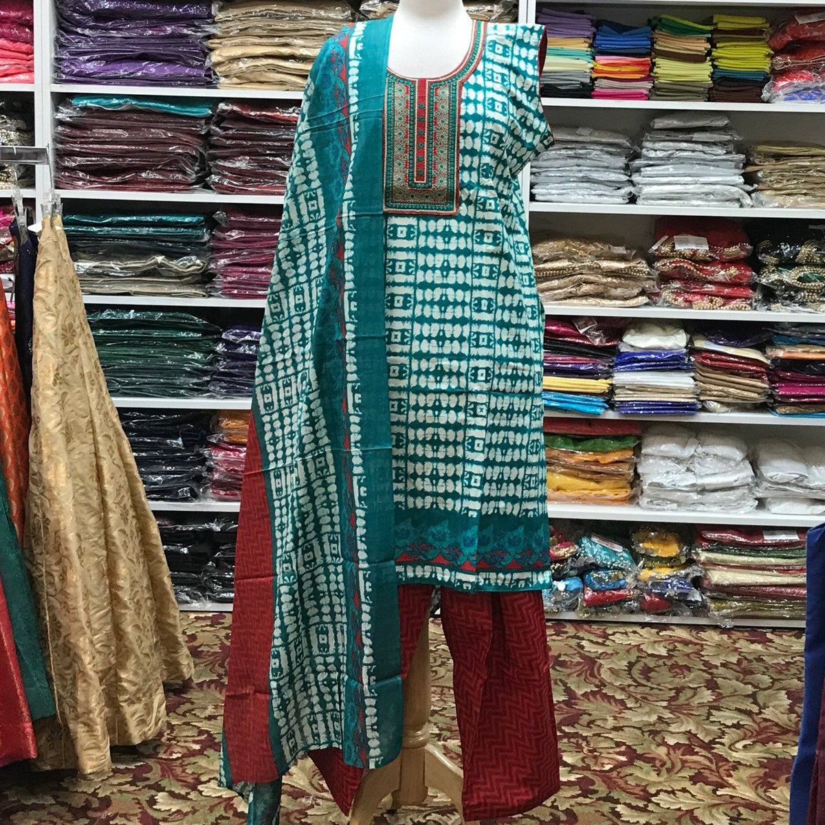 KURTA SHALWAR DUPATTA SIZE 48 - Mirage Sarees