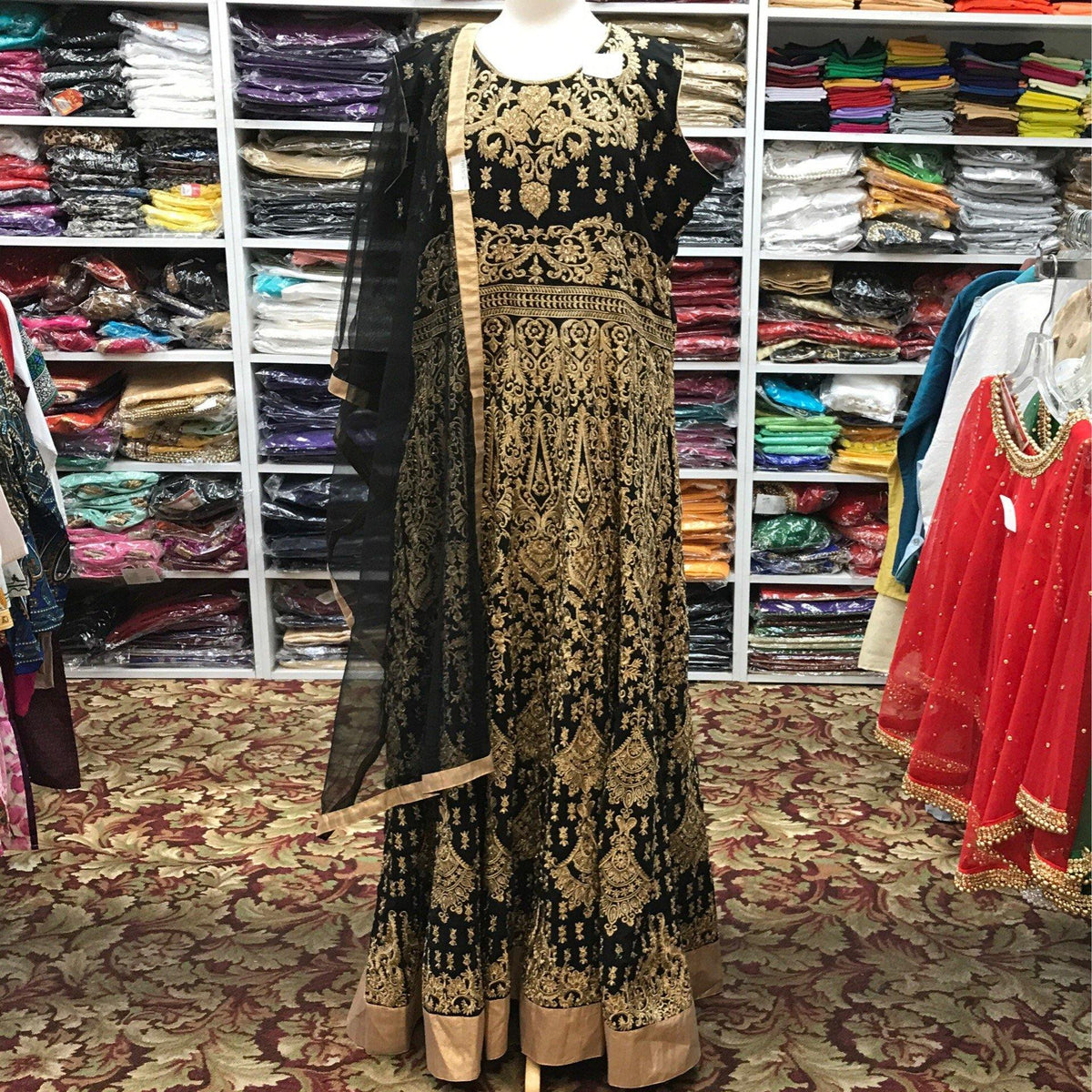 Anarkali Churidar Dupatta Size 52 - Mirage Sari Center