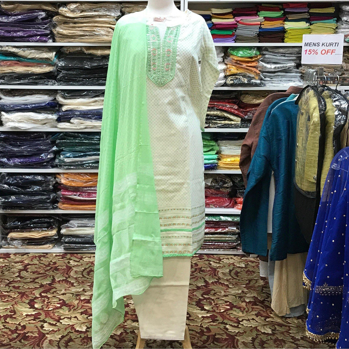 Kurta Shalwar Dupatta Size 38 - Mirage Sari Center