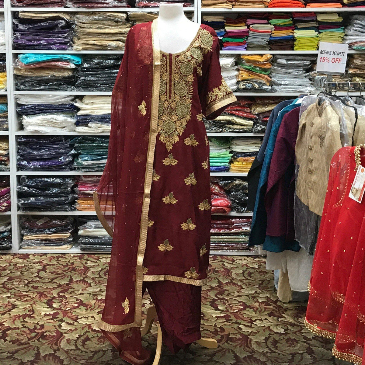 Kurta Shalwar Dupatta Size 58 - Mirage Sari Center