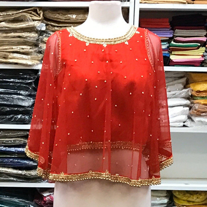 Poncho Blouse Size 46 - Mirage Sarees