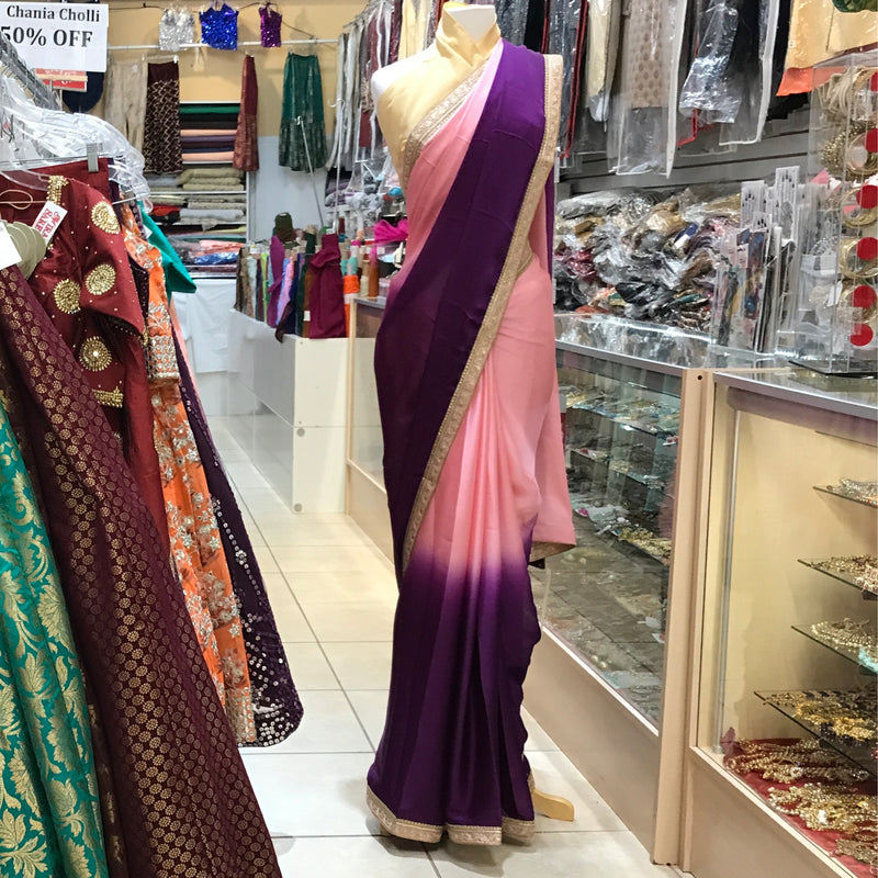 EMB SAREE WITH BLOUSE PCS