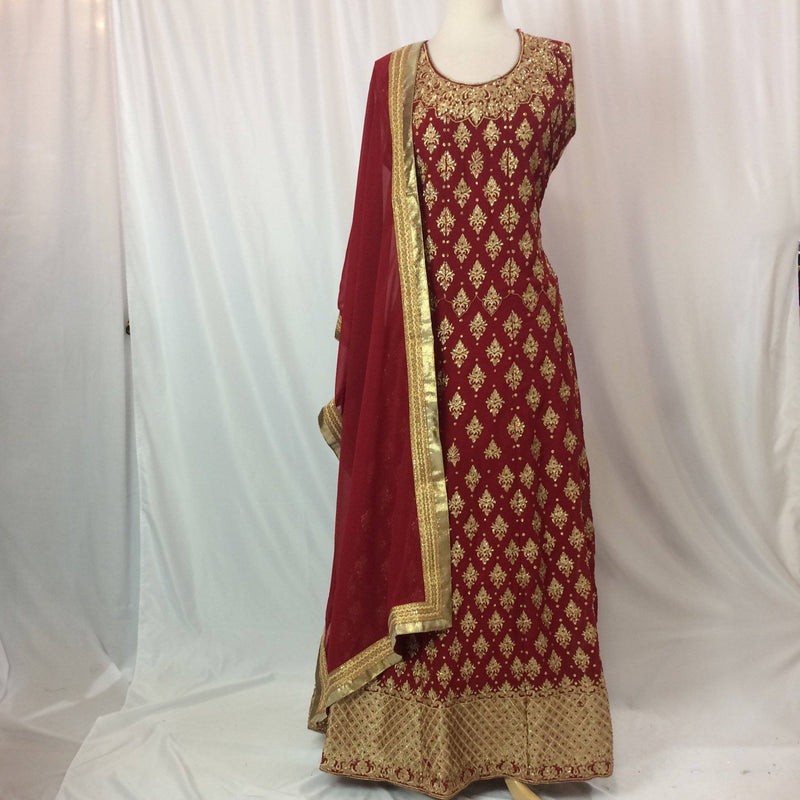 Anarkali Gown Churidar Size 44 - Mirage Sarees