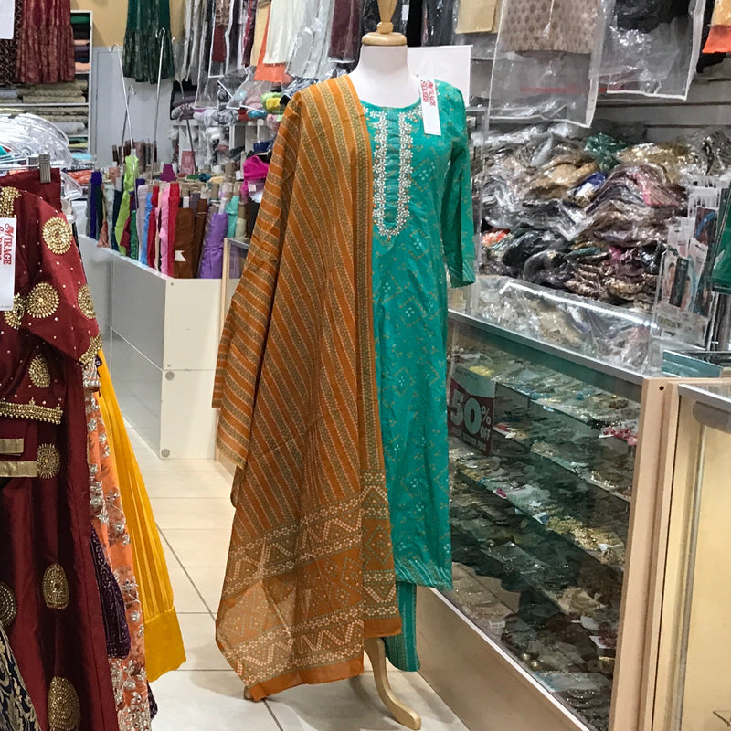 KURTA TROUSER SCARF, SIZE 46