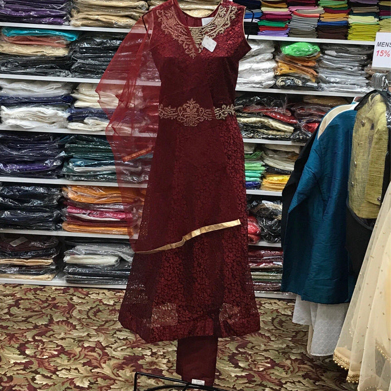 Anarkali Churidar Dupatta Size 36 - Mirage Sari Center