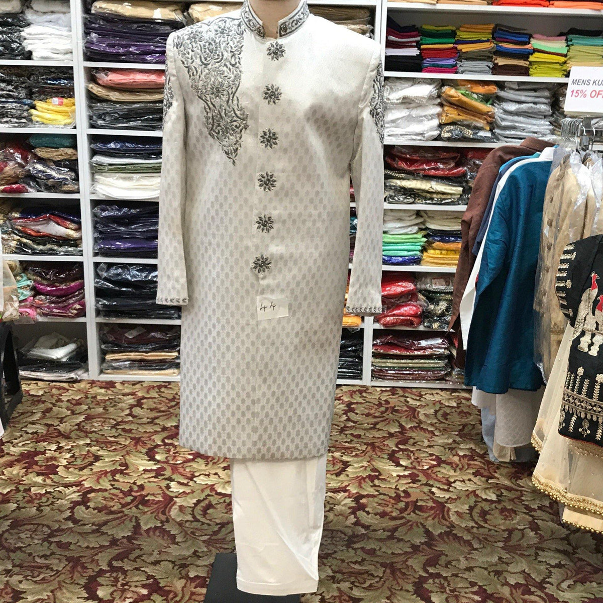 Sherwani Shalwar Suit Size 44 - Mirage Sari Center