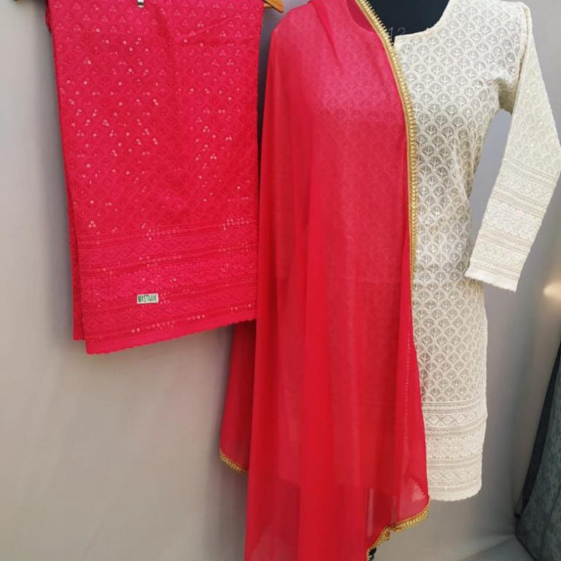 KURTA TROUSER SCARF, SIZE 38