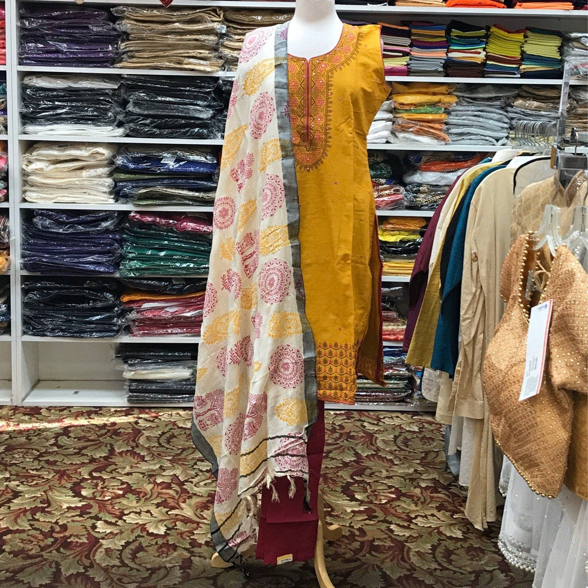 Kurta Churidar Dupatta Size 40 - Mirage Sarees