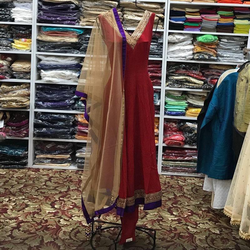 Anarkali Churidar Dupatta Size 38 - Mirage Sari Center