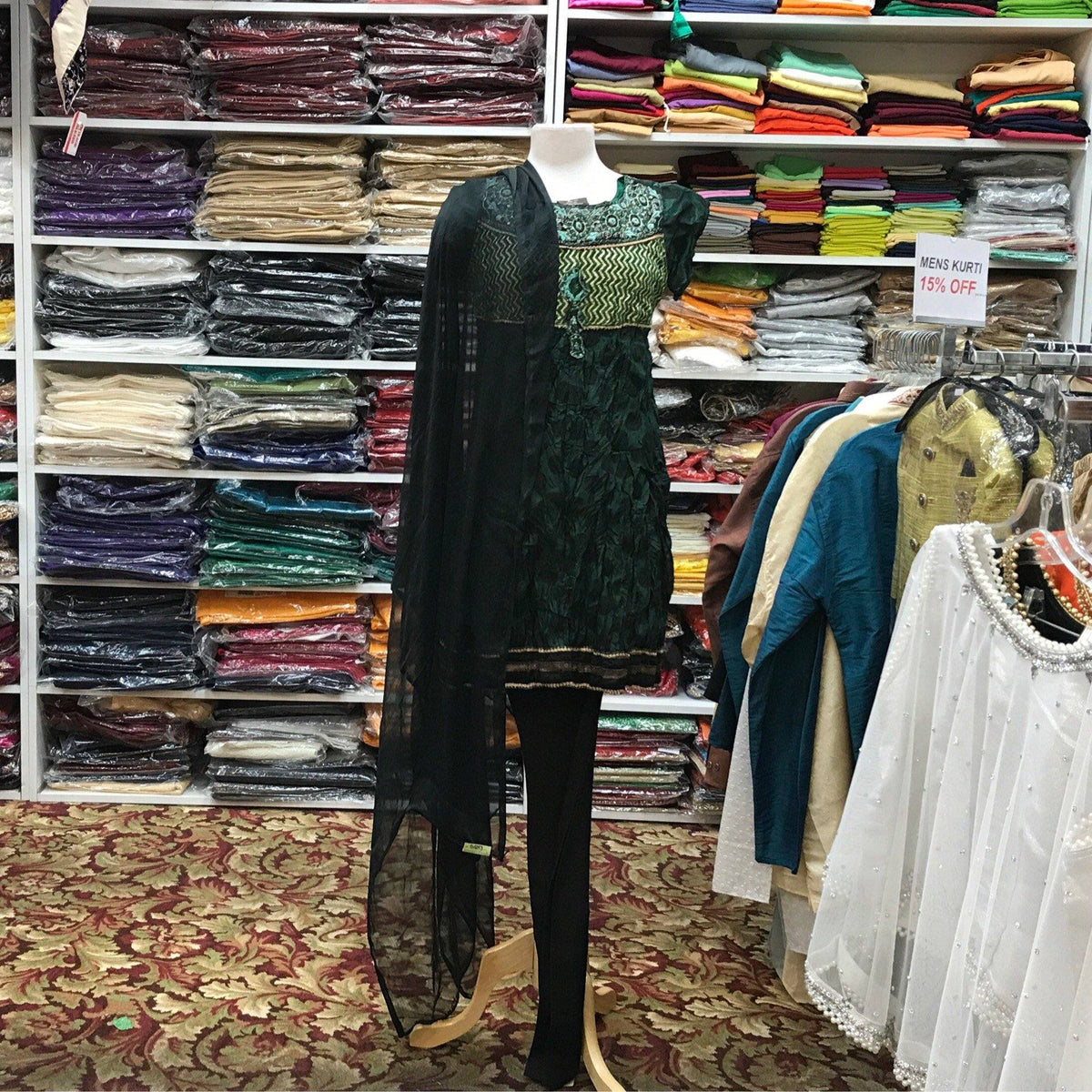 Kurta Churidar Dupatta Size 36 - Mirage Sarees
