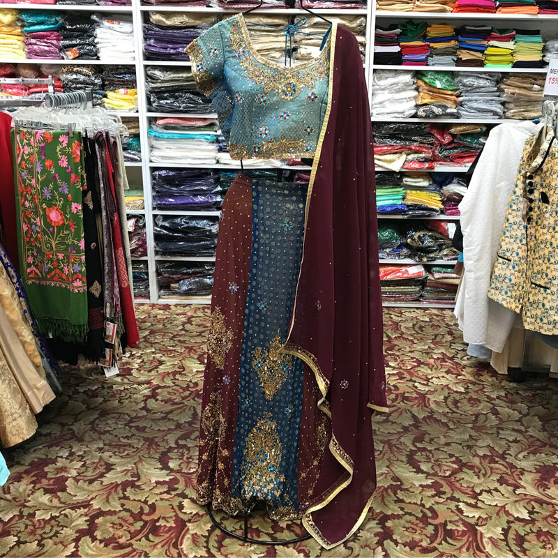 Lehenga Choli Dupatta Size 40