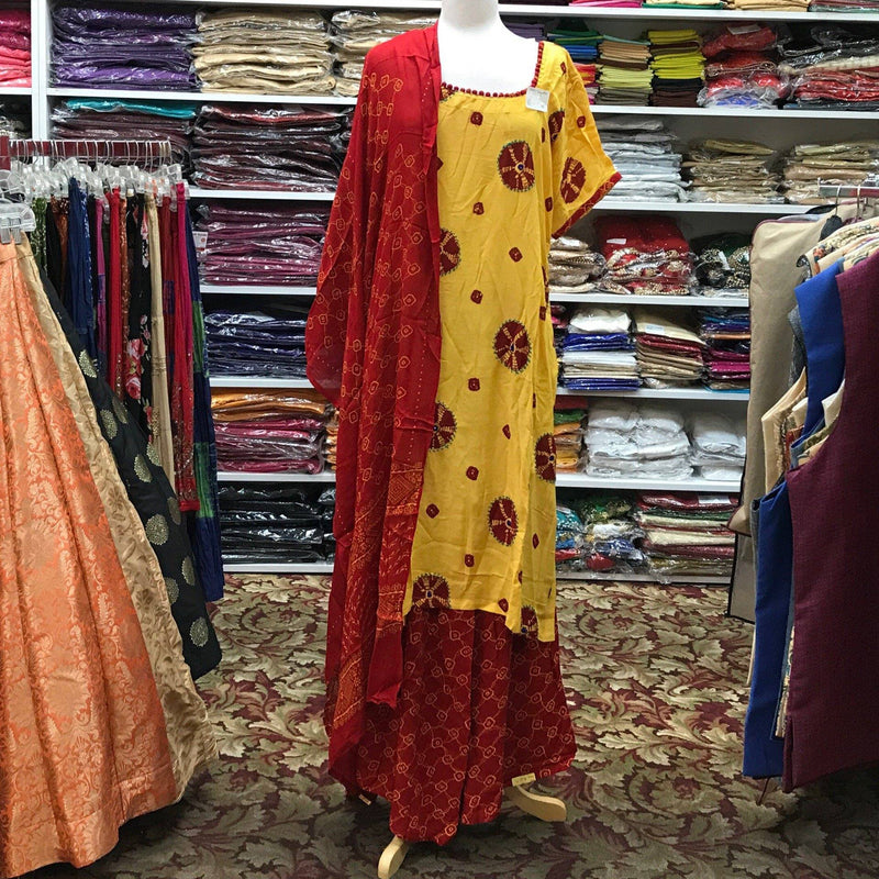 KURTA PLAZO DUPATTA SIZE 48 - Mirage Sarees