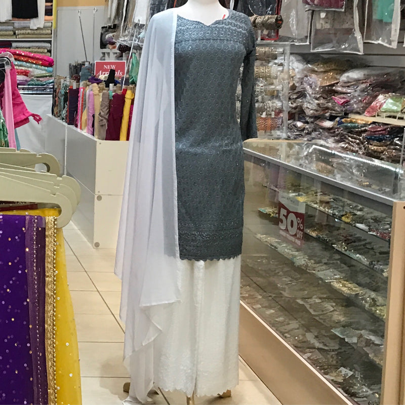 KURTA TROUSER SCARF, SIZE 44