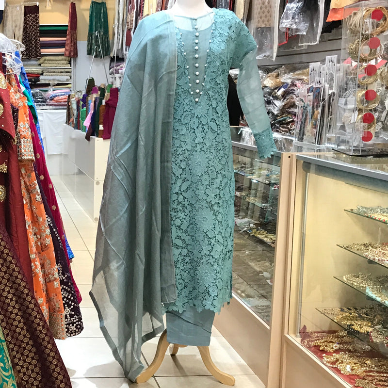 KURTA TROUSER SCARF, SIZE 44