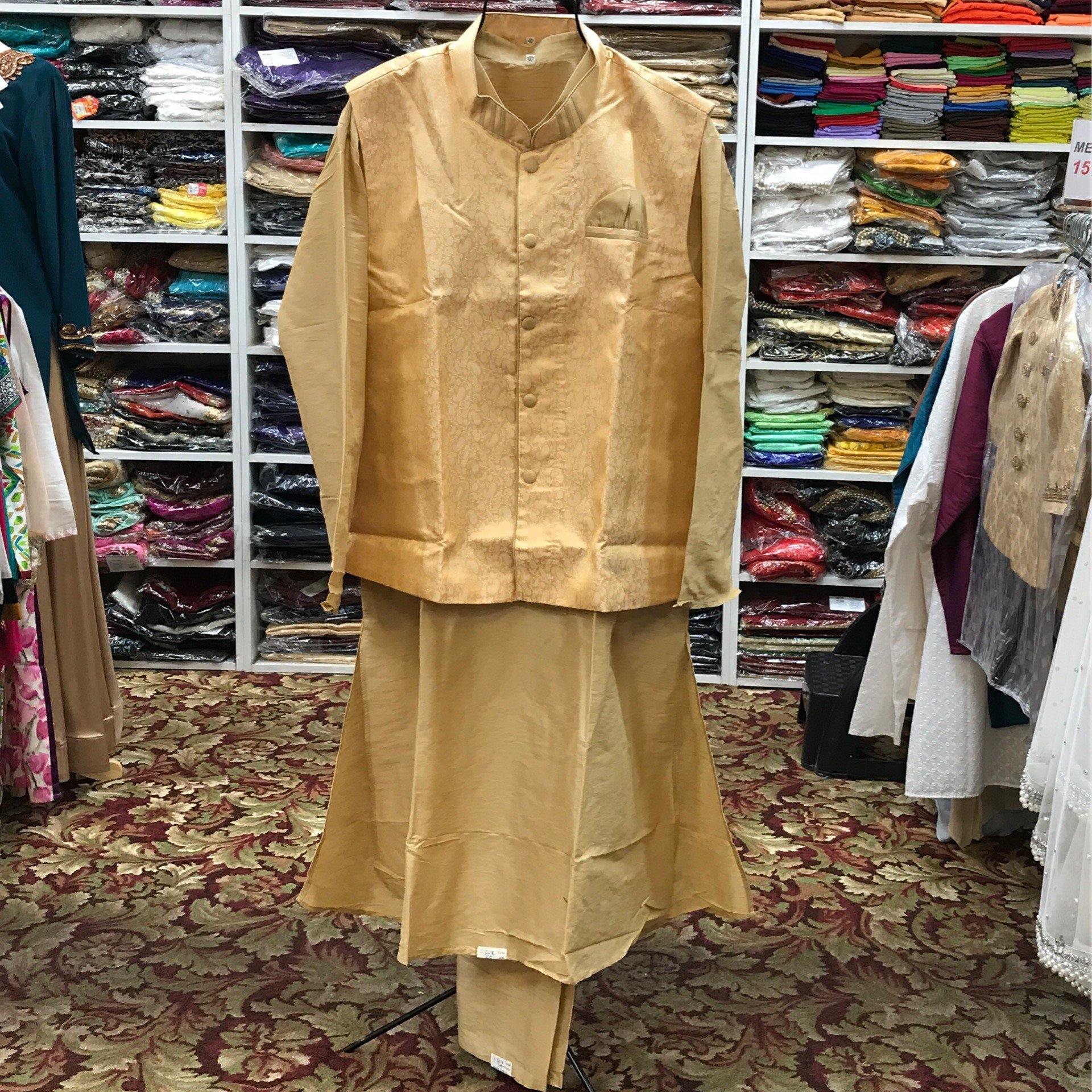 Kurta Pajama With /Vest Coat Size 58 - Mirage Sari Center