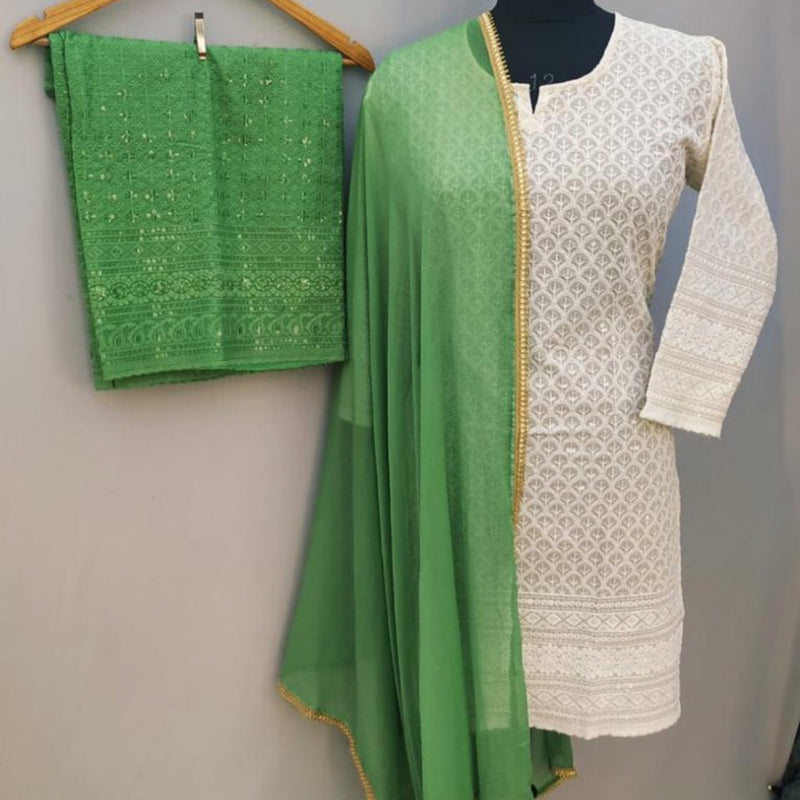 Kurta Trouser Scarf Size 40
