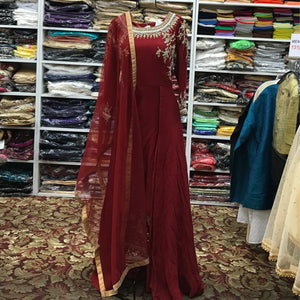Anarkali With Pants Dupatta Size 38 - Mirage Sari Center
