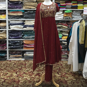 Anarkali Churidar Dupatta Size 38 - Mirage Sari Center