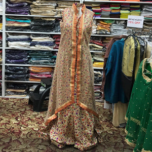 Anarkali Churidar Dupatta With Coti Size 40 - Mirage Sari Center
