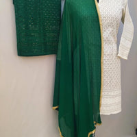 KURTA TROUSER SCARF, SIZE 44