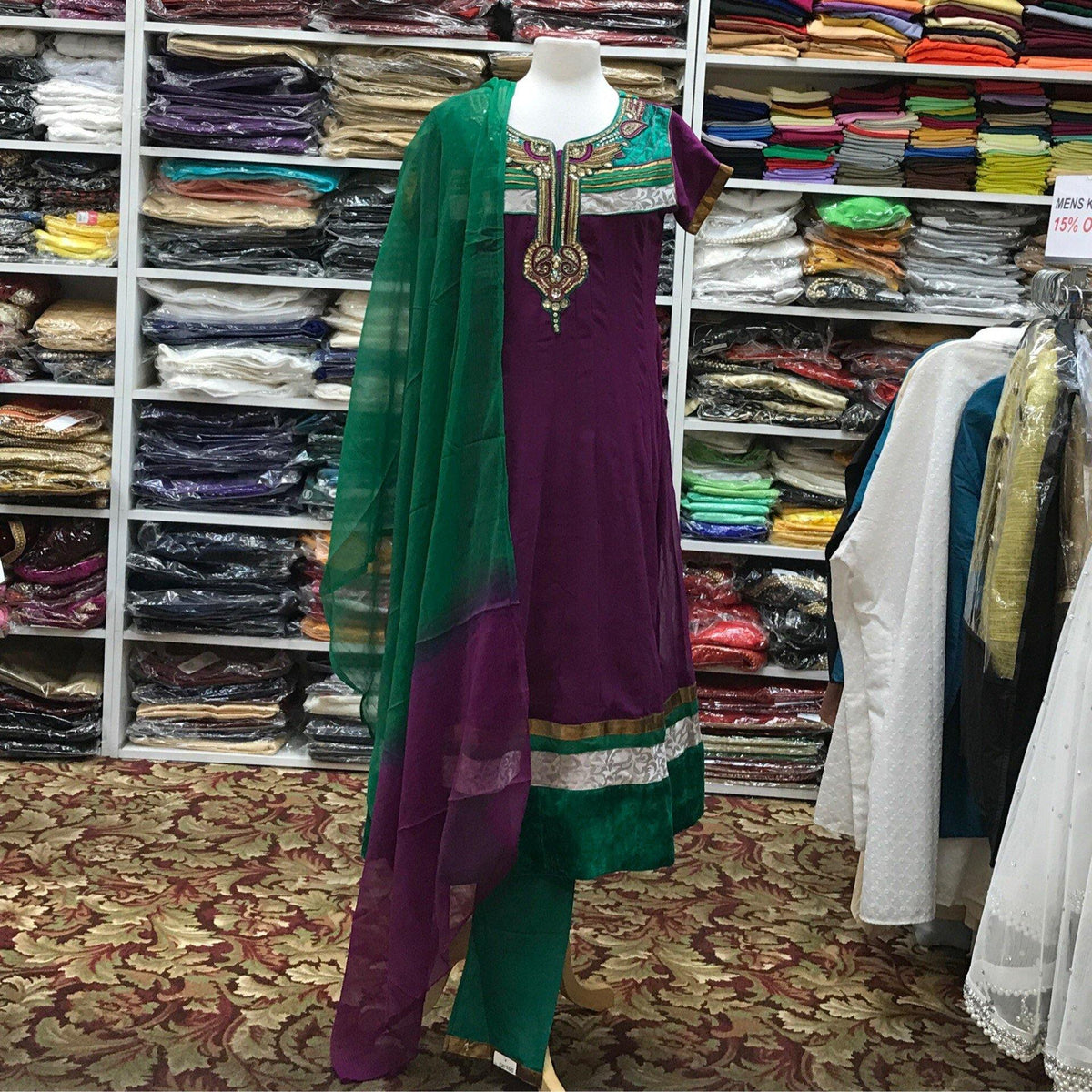 Kurta Churidar Dupatta Size 42 - Mirage Sari Center