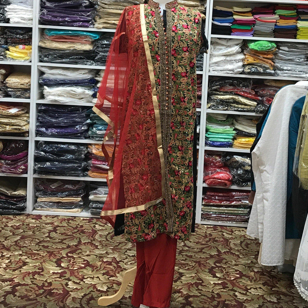 Kurta Churidar Dupatta Size 46 - Mirage Sari Center