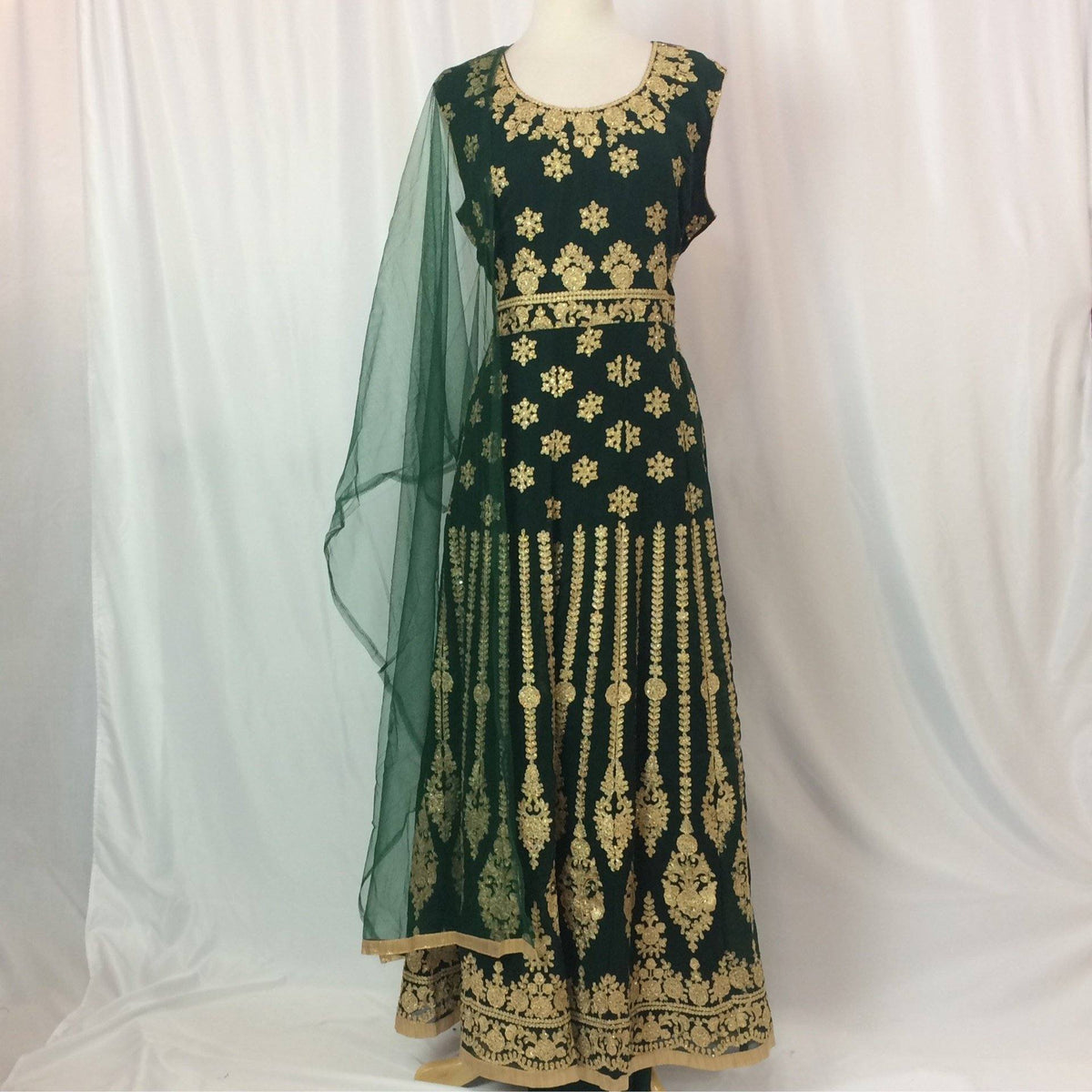 Anarkali Gown Churidar Size 46 - Mirage Sarees