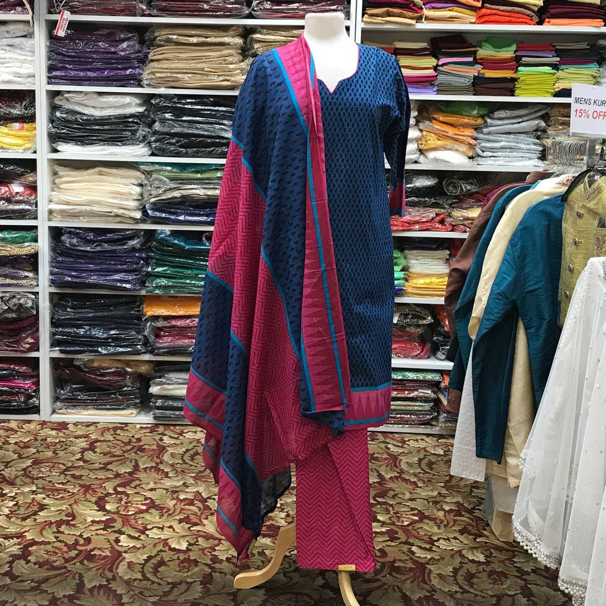 Kurta Shalwar Dupatta Size 44 - Mirage Sarees