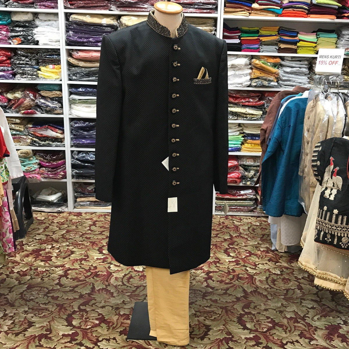 Sherwani Pajama Suit Size 48 - Mirage Sari Center