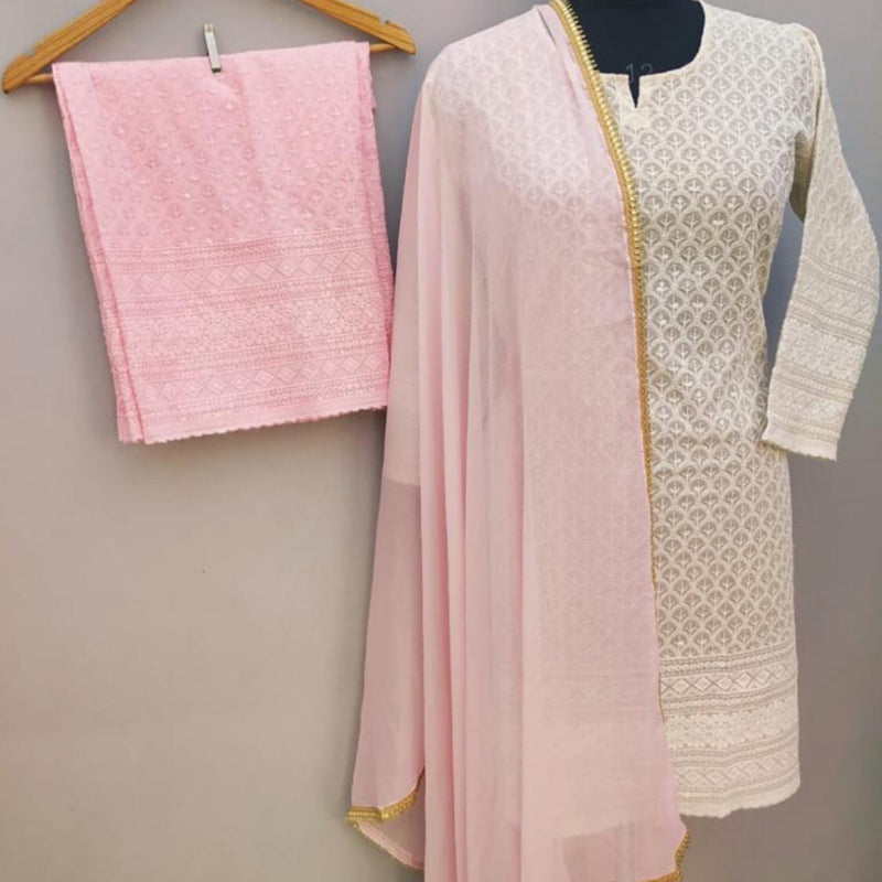 KURTA TROUSER SCARF, SIZE 44