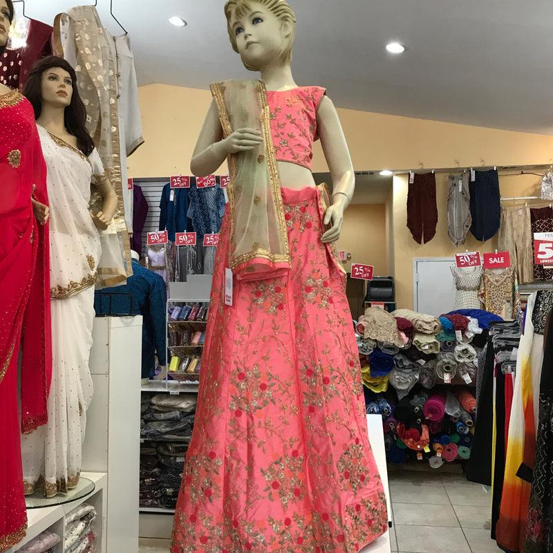 LEHENGA CHOLI SCARF SIZE 34 CHILDREN