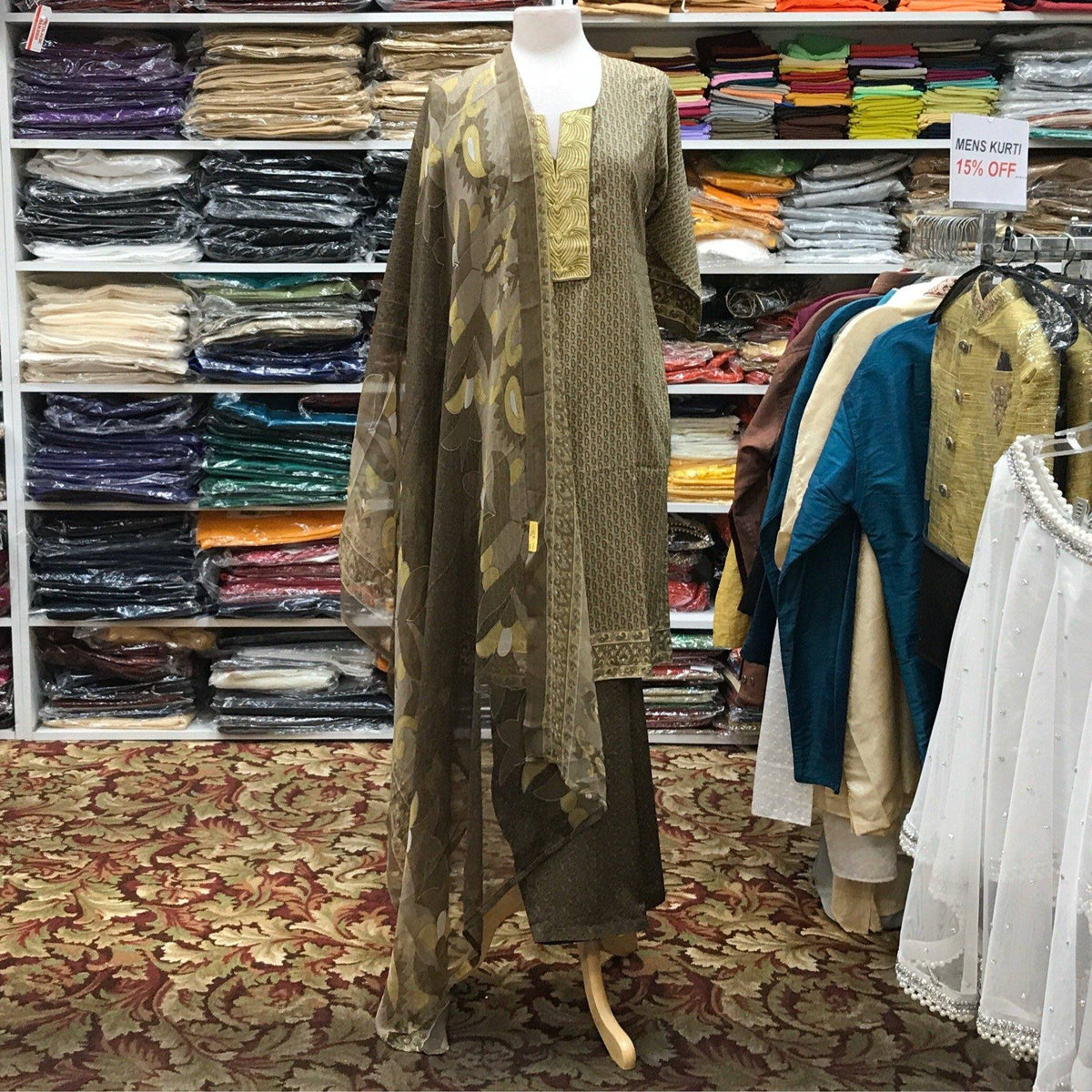 Kurta Shalwar Dupatta Size 44 - Mirage Sarees