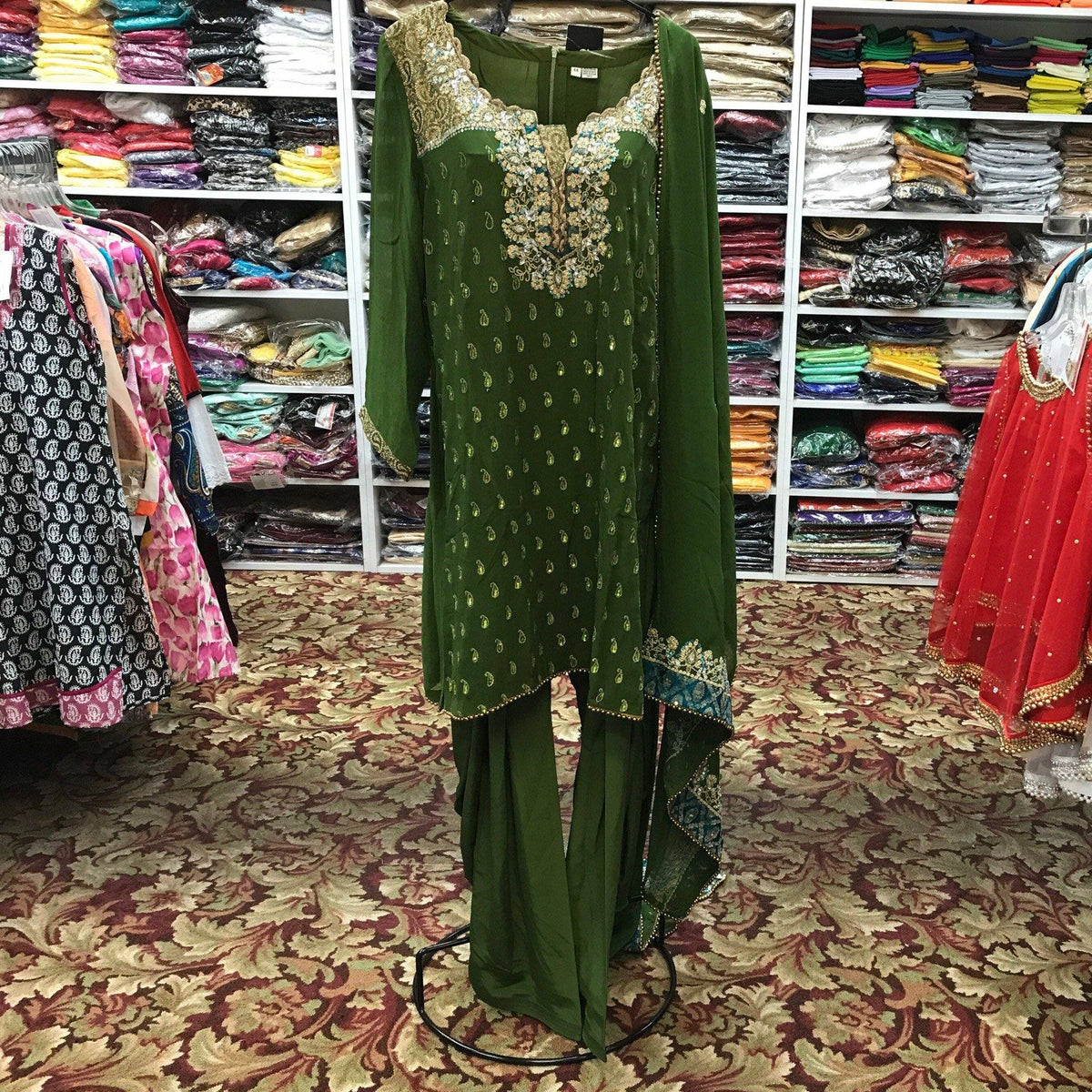 Kurta Shalwar Dupatta Size 44 - Mirage Sarees