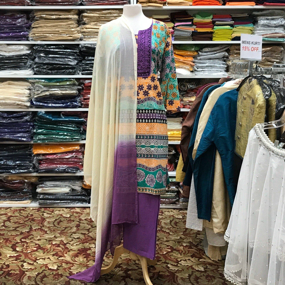 Kurta Shalwar Dupatta Size 50 - Mirage Sarees