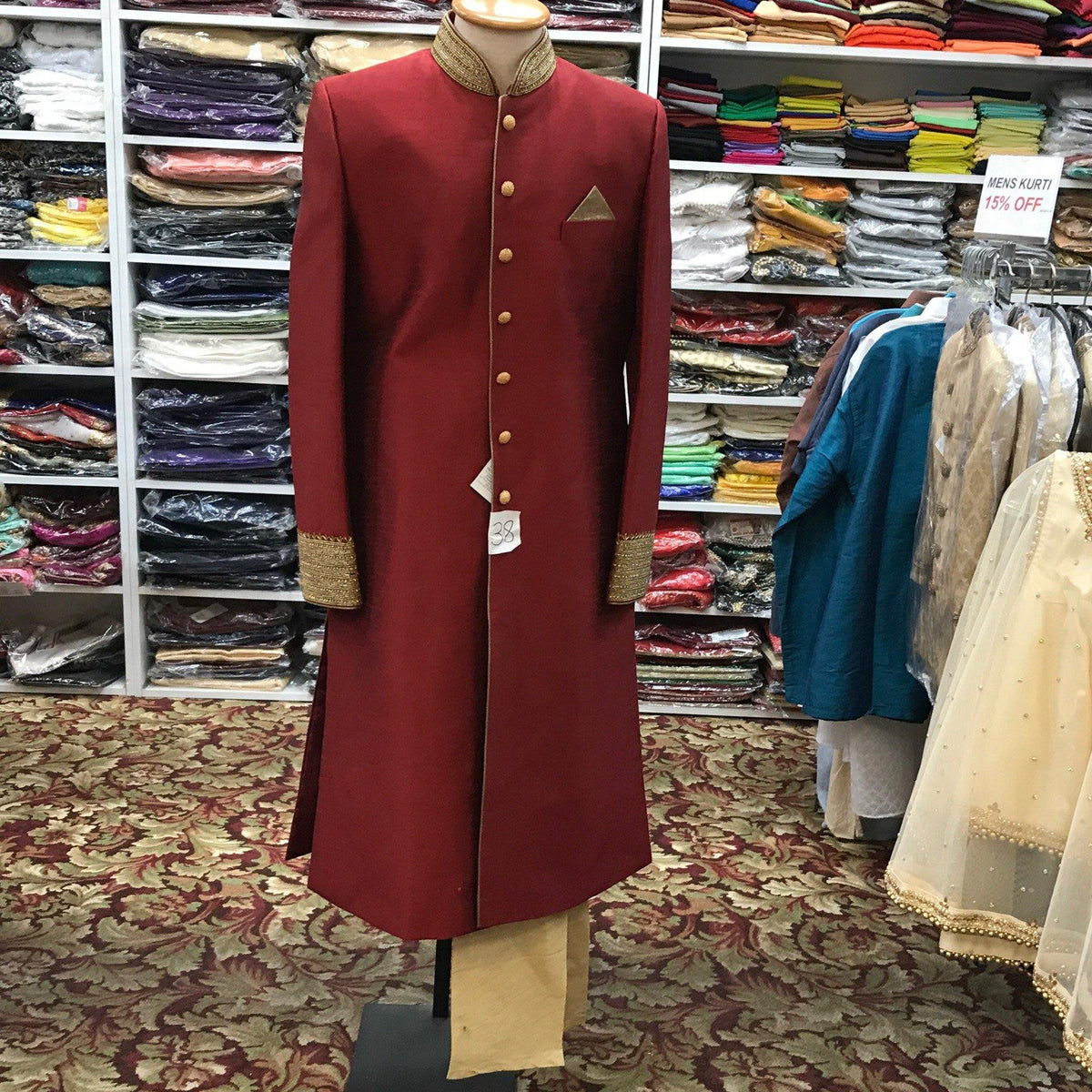 Sherwani pajama suit size 38 - Mirage Sari Center