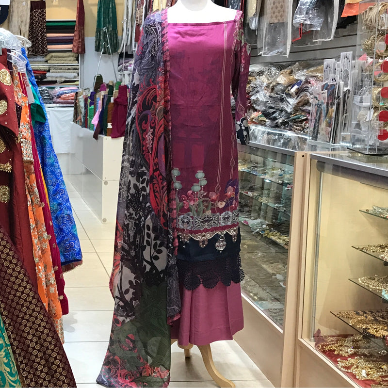 KURTA TROUSER SCARF, SIZE 40