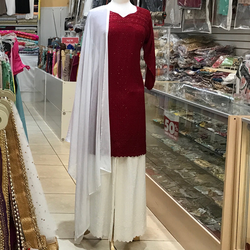 KURTA TROUSER SCARF SIZE 44