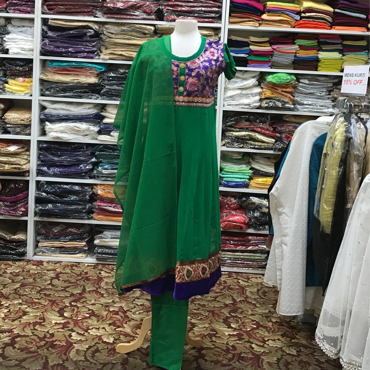 Kurta Churidar Dupatta Size 42 - Mirage Sari Center