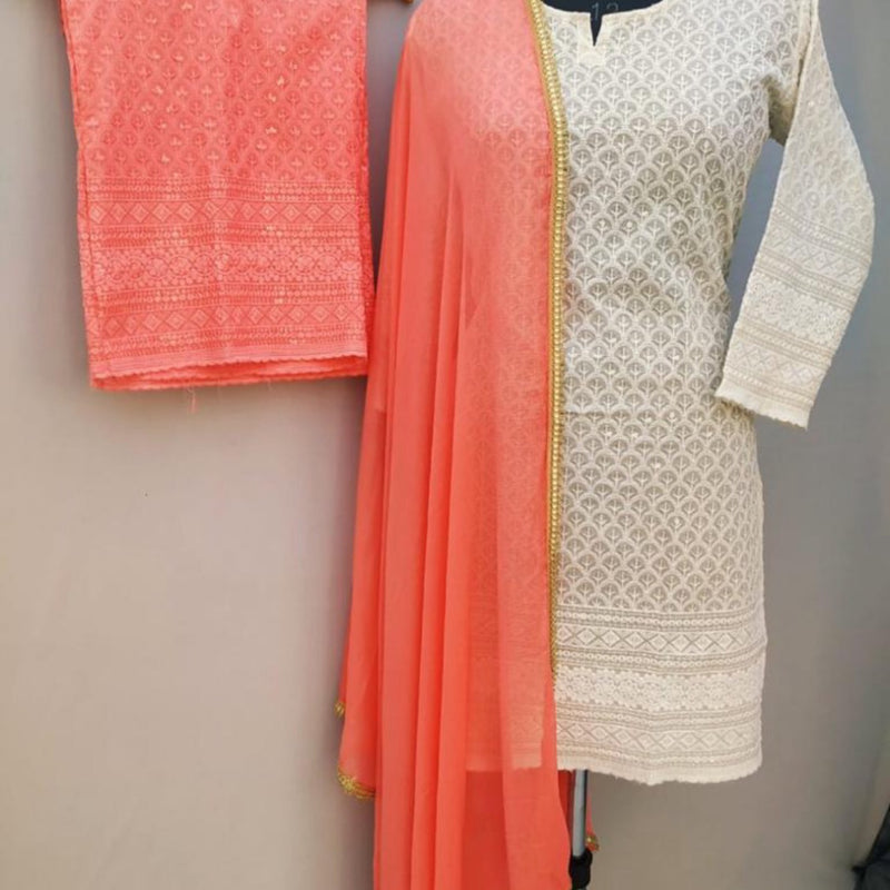 KURTA TROUSER SCARF, SIZE 46