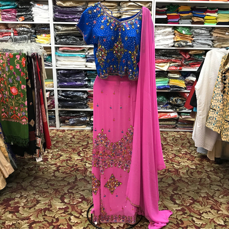 Lehenga Choli Dupatta Size 44