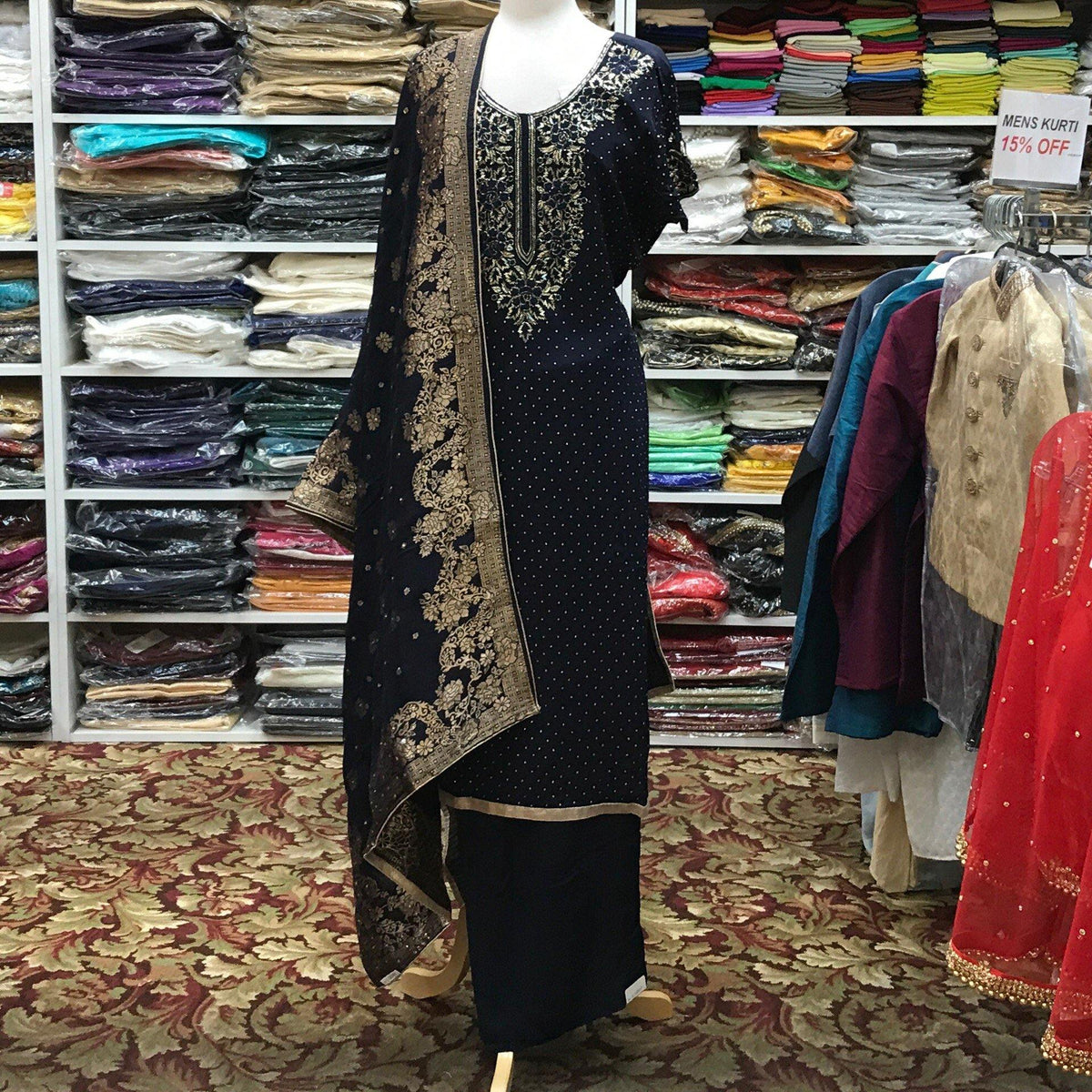 Kurta Shalwar Dupatta Size 52 - Mirage Sari Center