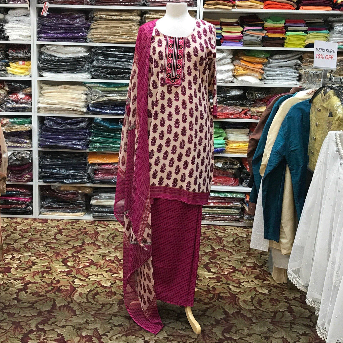 Kurta Shalwar Dupatta Size 38 - Mirage Sarees